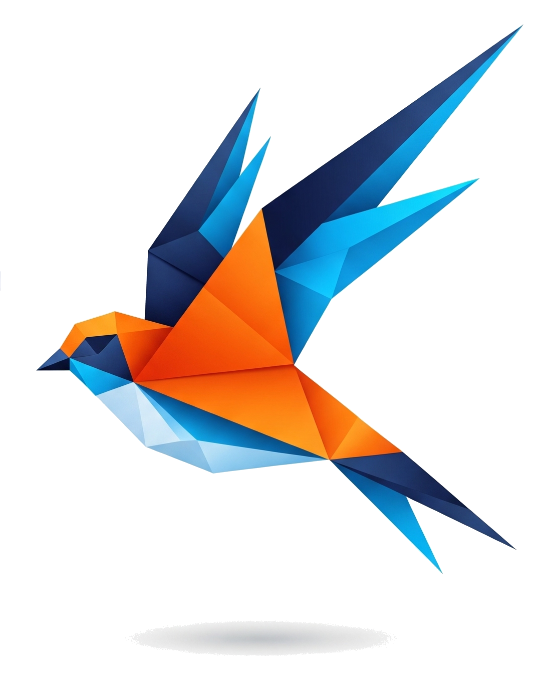 Creative geometric bird